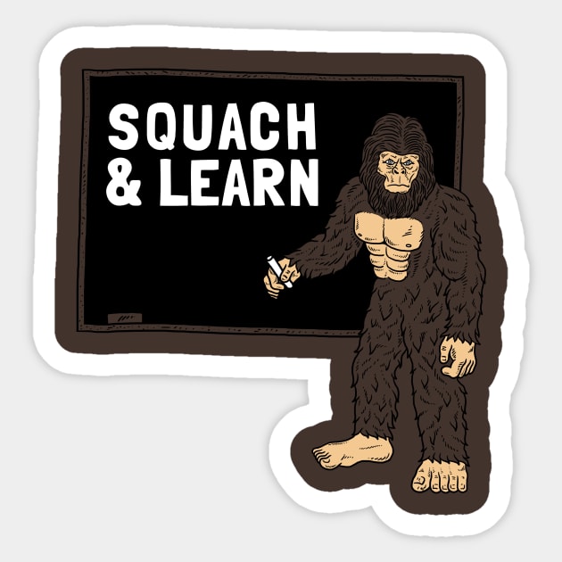 Squach and Learn Sticker by dumbshirts